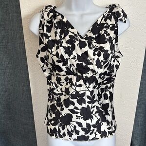 NWT Vintage 1950's Glenwear Black and White Patterned Top - Super Rare! Medium